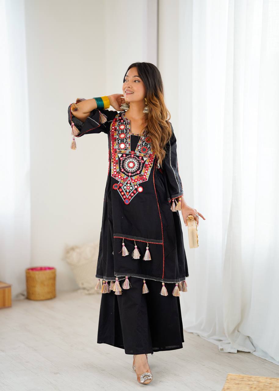 2-Piece Stylish Ensemble: Includes a well-fitted top and coordinated bottom