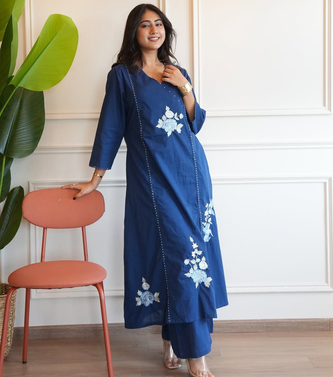 Pure South Cotton Top with pent beautifully decorated designs