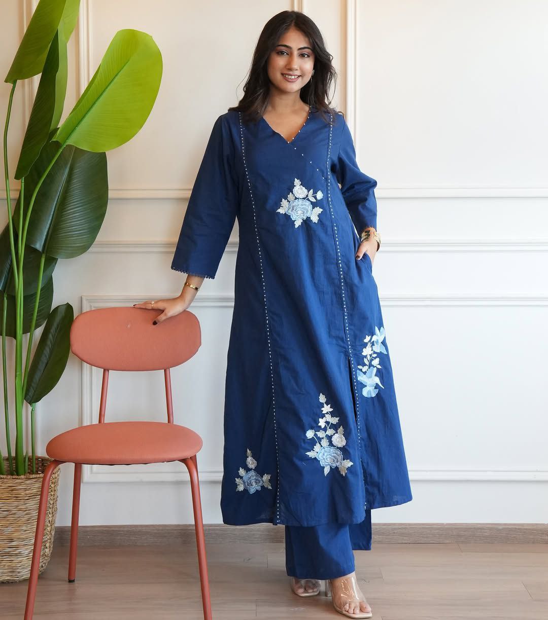 Pure South Cotton Top with pent beautifully decorated designs