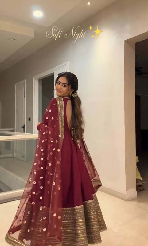 Elegant Embroidered Anarkali Suit with Dupatta – Festive & Wedding Wear ✨