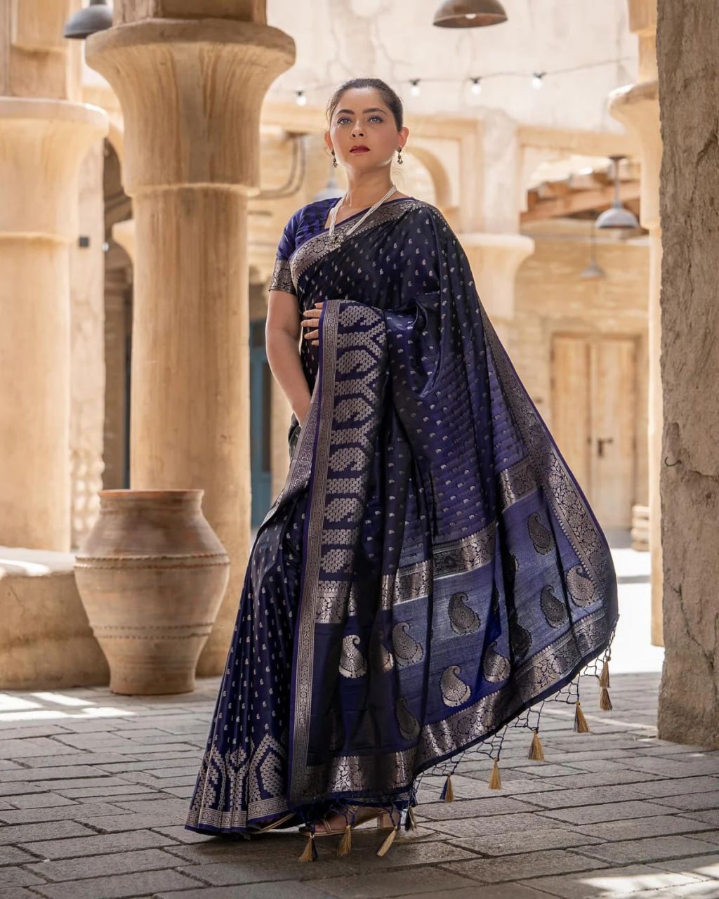 Authentic Banarasi Soft Silk Saree