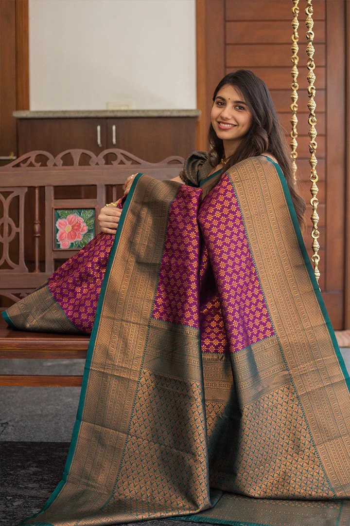 Beautiful Design Banarasi Soft Silk Saree