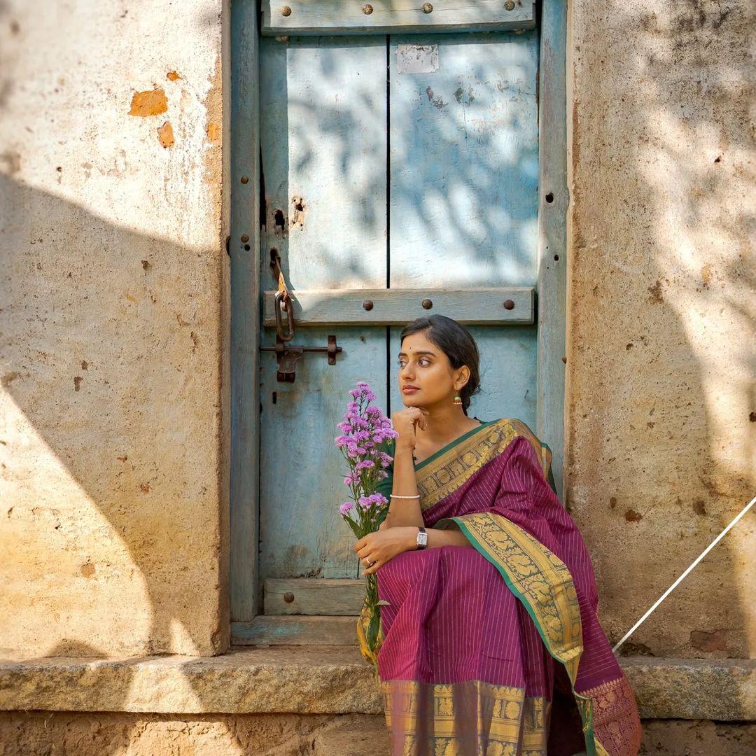 New Purple Banarasi Soft Silk Saree