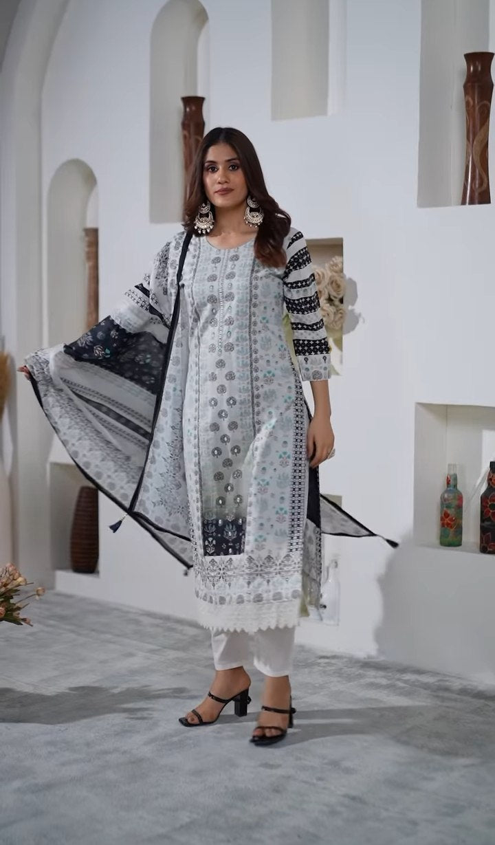 Ideal Of Heavy Work And Beautiful Design Kurta Set