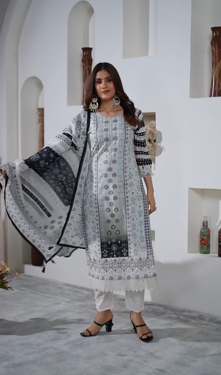 Ideal Of Heavy Work And Beautiful Design Kurta Set