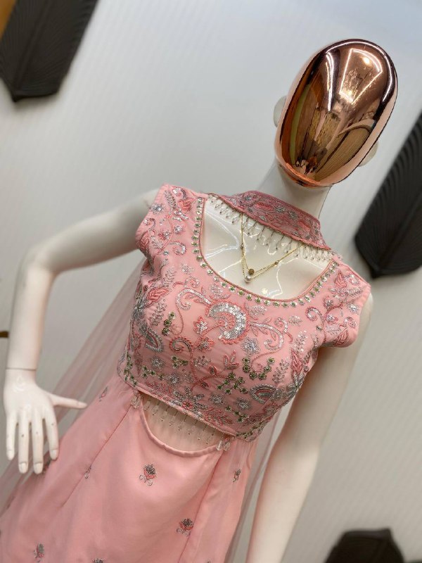 DESIGNER WEAR INDO WESTERN PAIR IN THREE PIECE WITH SEQUENCE EMBROIDERY WORK