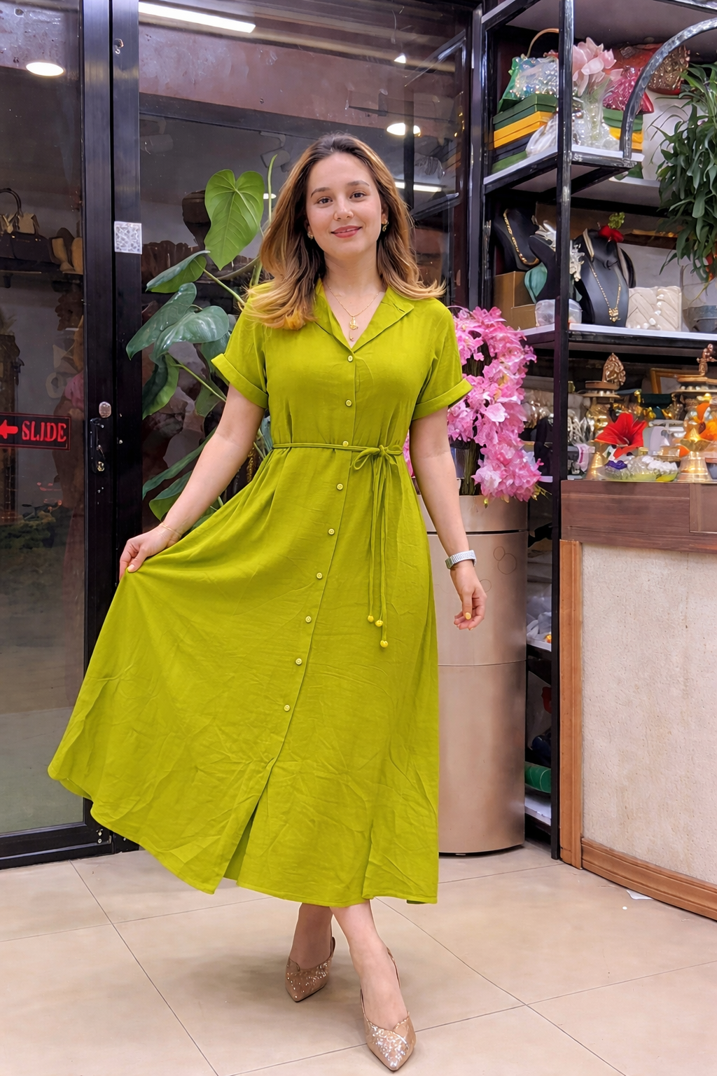 Designer Rayon Casual Wear Dress