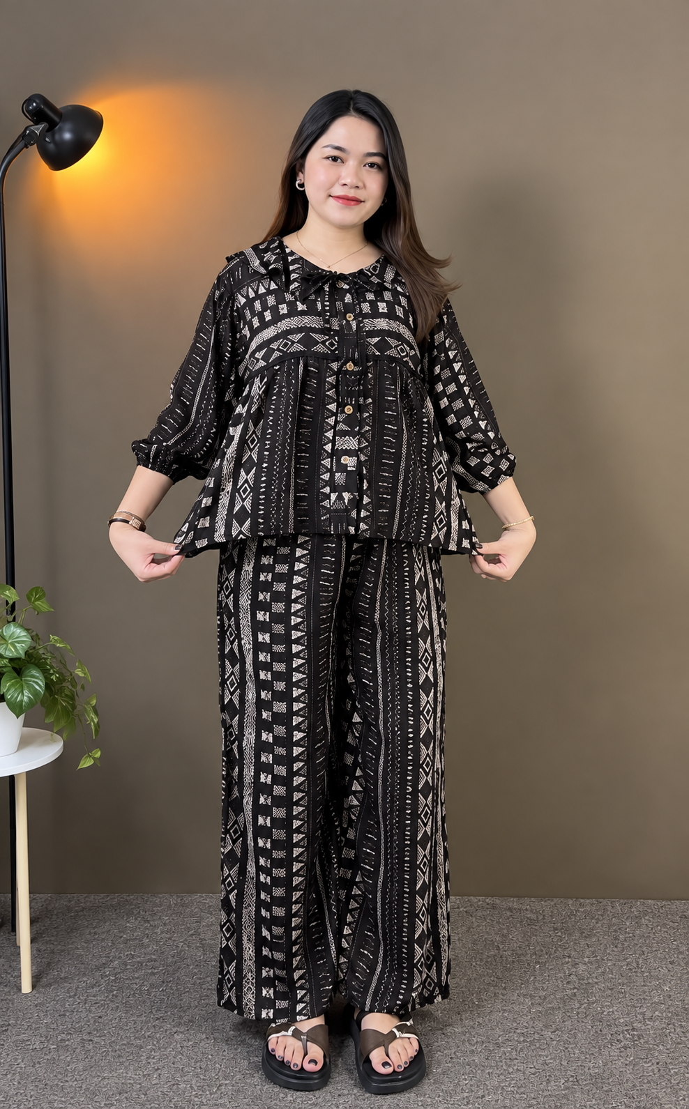 Ebony Geometry Co-ord Set