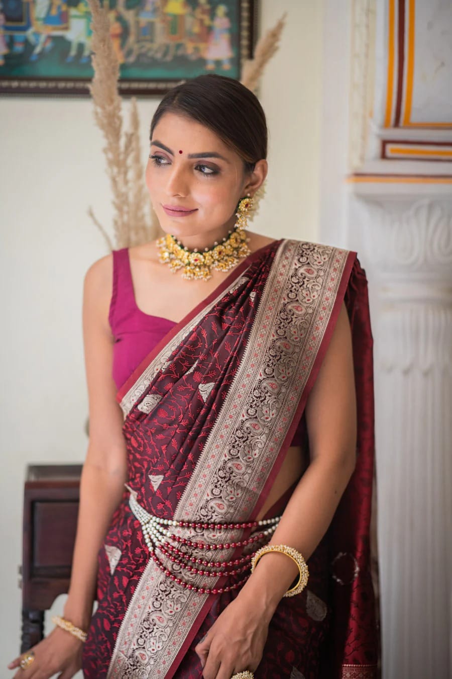 Kolkata Pure Banarasi Soft Silk Saree