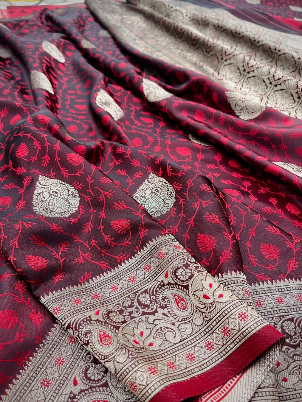 Kolkata Pure Banarasi Soft Silk Saree
