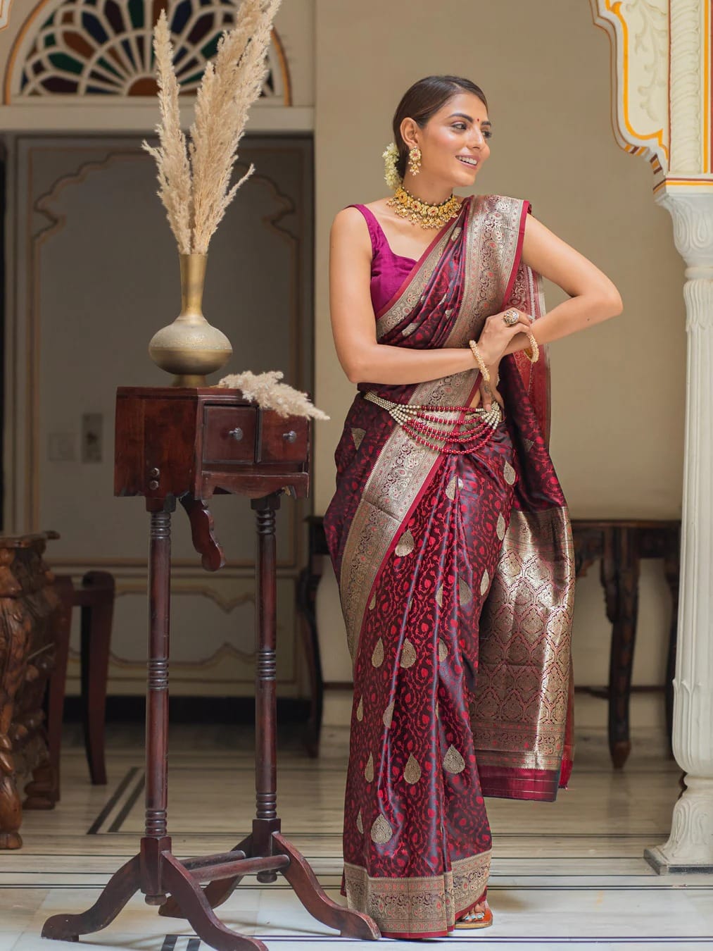 Kolkata Pure Banarasi Soft Silk Saree
