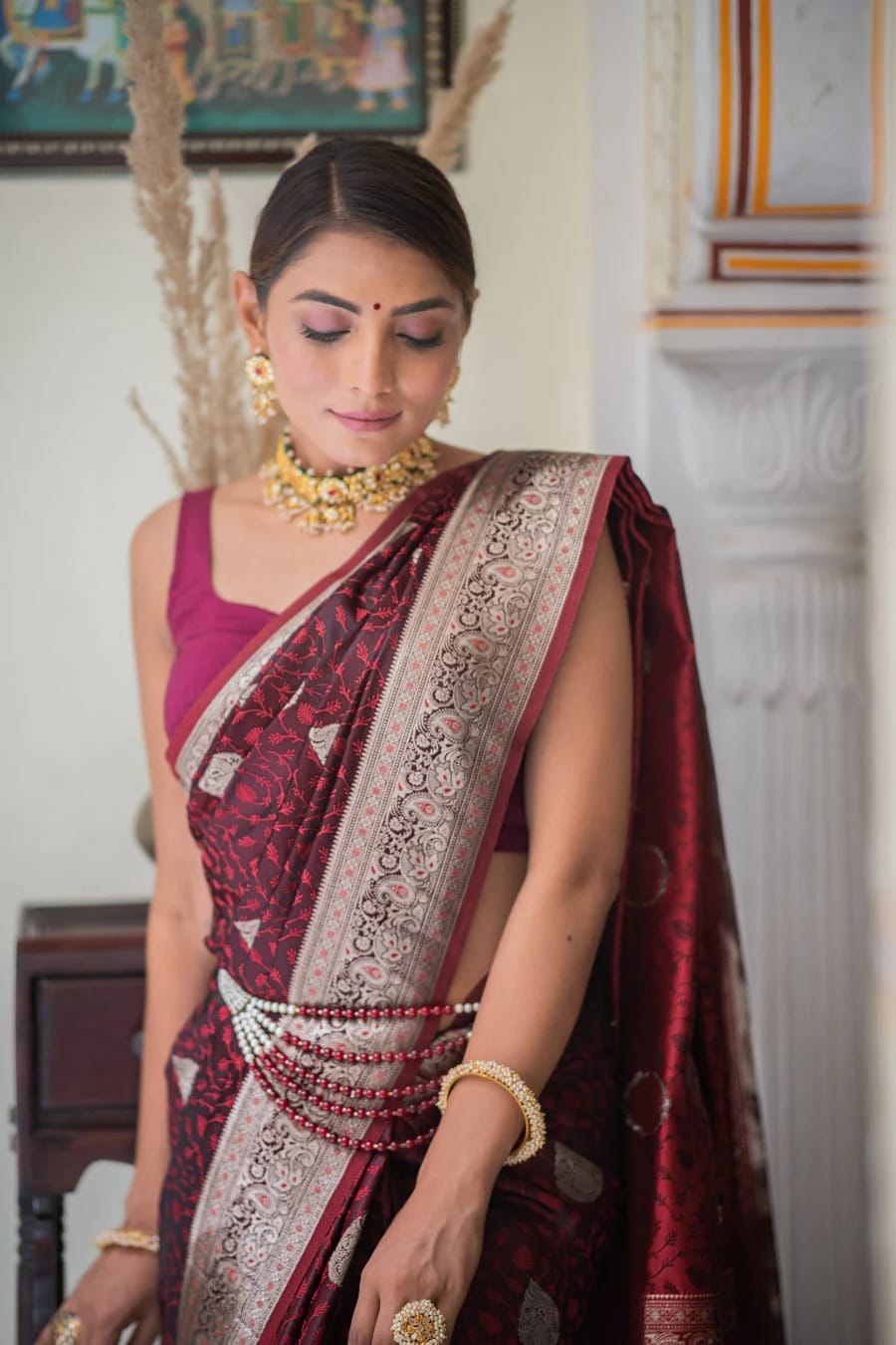 Kolkata Pure Banarasi Soft Silk Saree