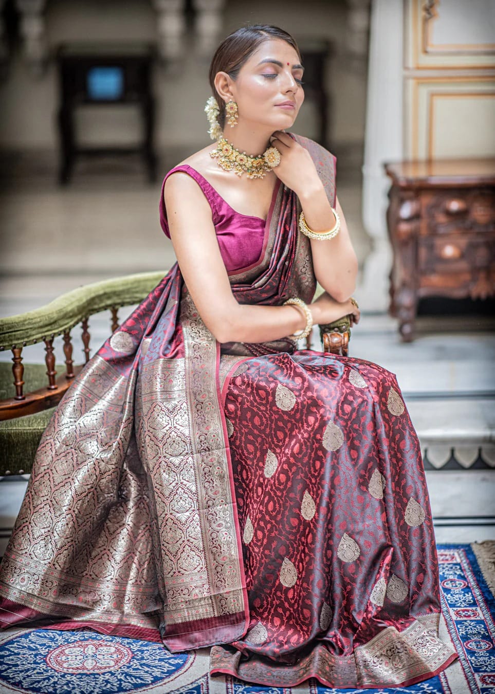Kolkata Pure Banarasi Soft Silk Saree
