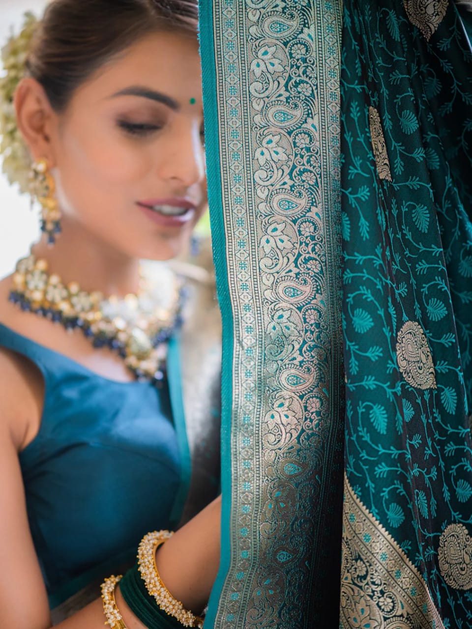 Kolkata Pure Banarasi Soft Silk Saree