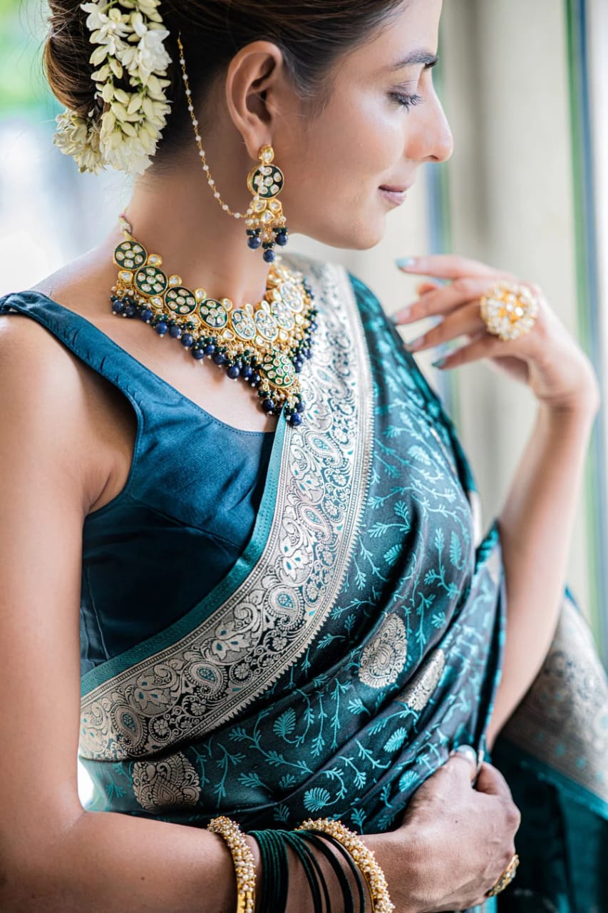 Kolkata Pure Banarasi Soft Silk Saree