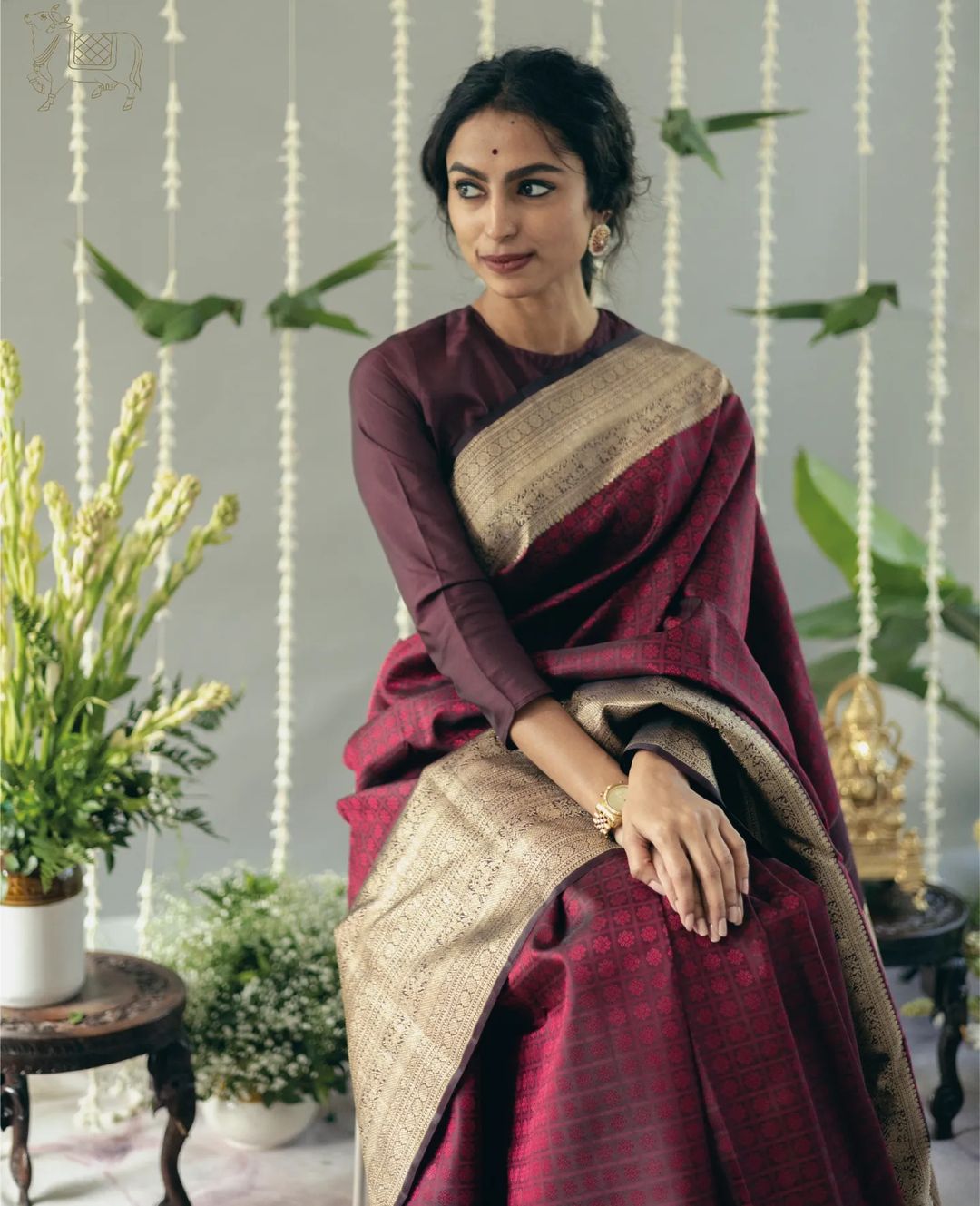 Indian Culture Pure Banarasi Soft Silk Saree