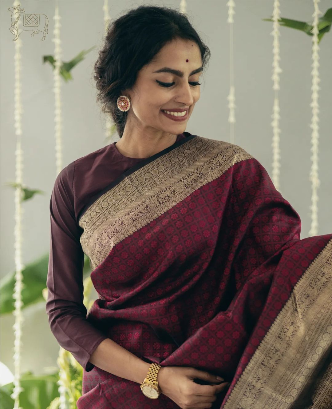 Indian Culture Pure Banarasi Soft Silk Saree