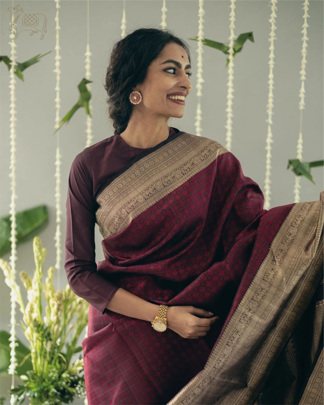 Indian Culture Pure Banarasi Soft Silk Saree