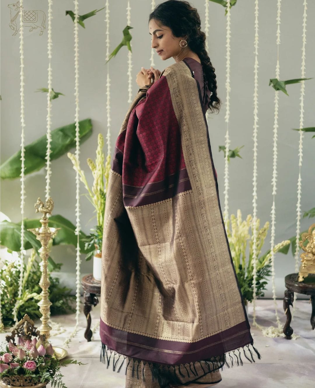 Indian Culture Pure Banarasi Soft Silk Saree