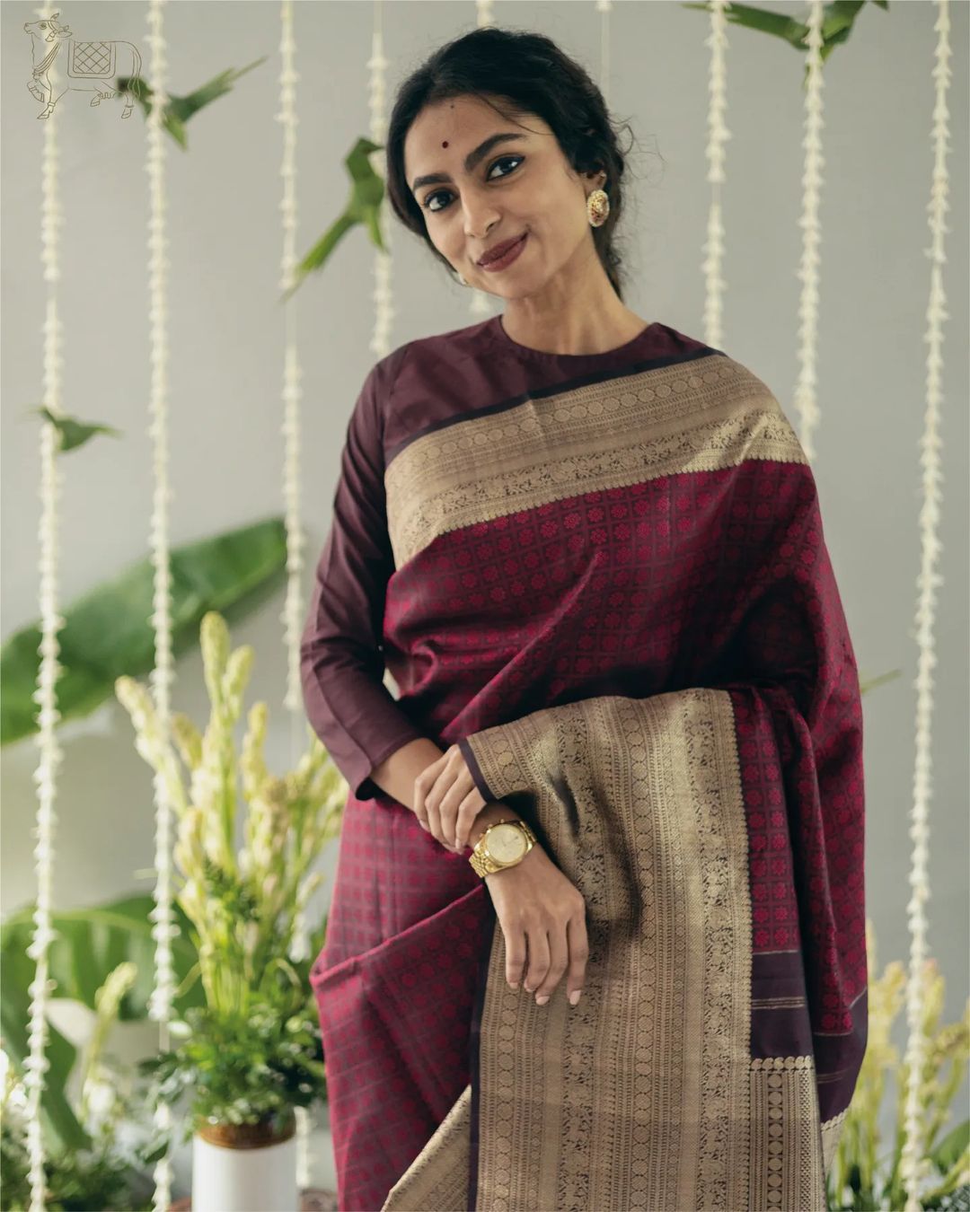 Indian Culture Pure Banarasi Soft Silk Saree