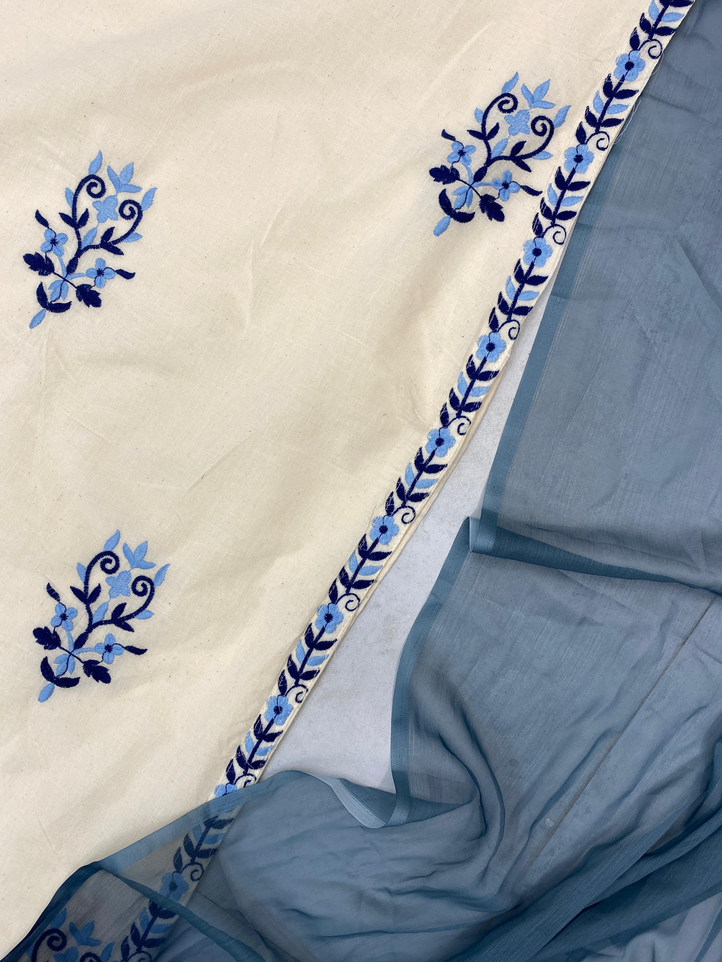 EXCLUSIVE STRIPPED KURTI AND PANT IN COTTON WITH DUPATTA