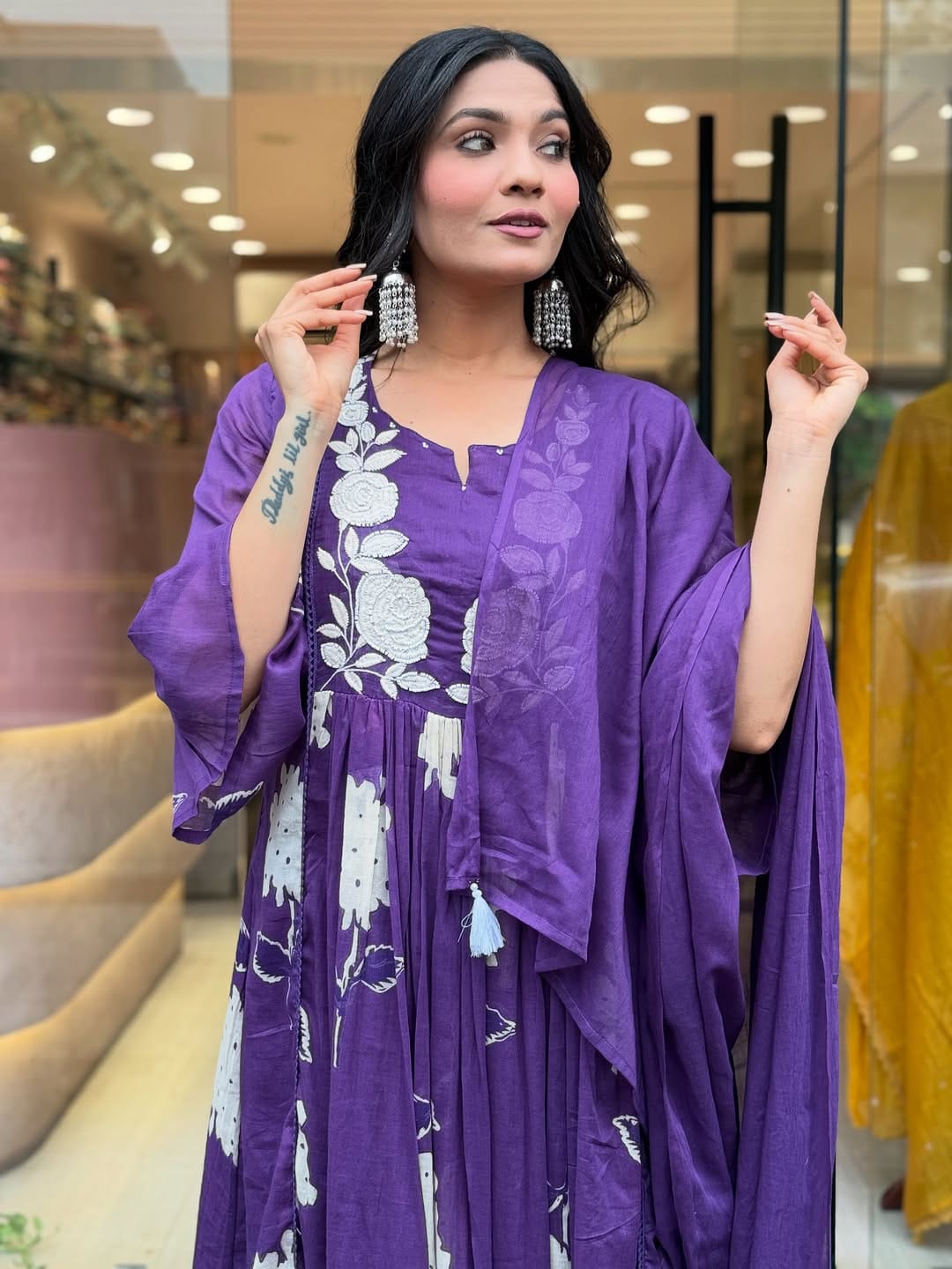 Bold & Beautiful: Magenta Silk Ensemble for a Statement Look