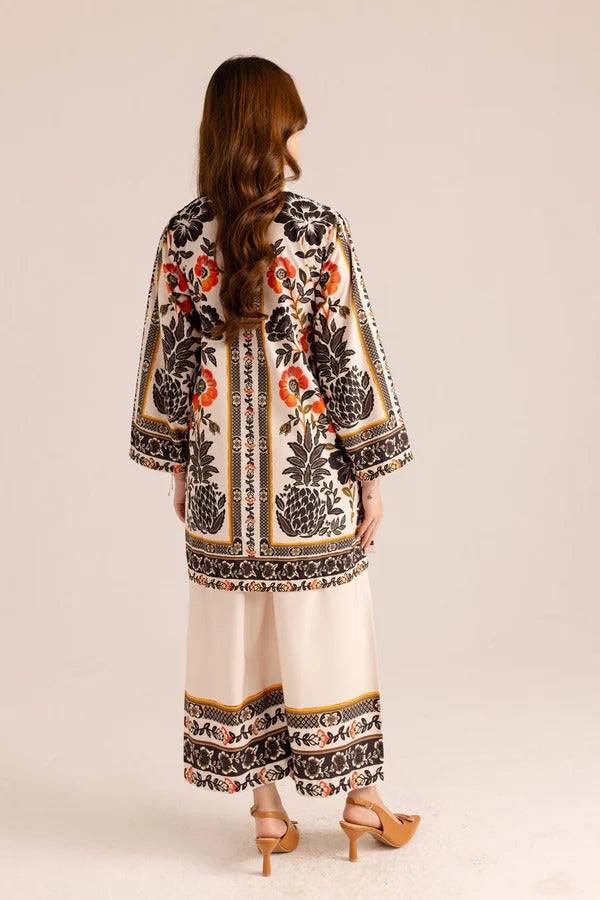 BEAUTIFUL PRINTED CO-ORD SET OFF WHITE