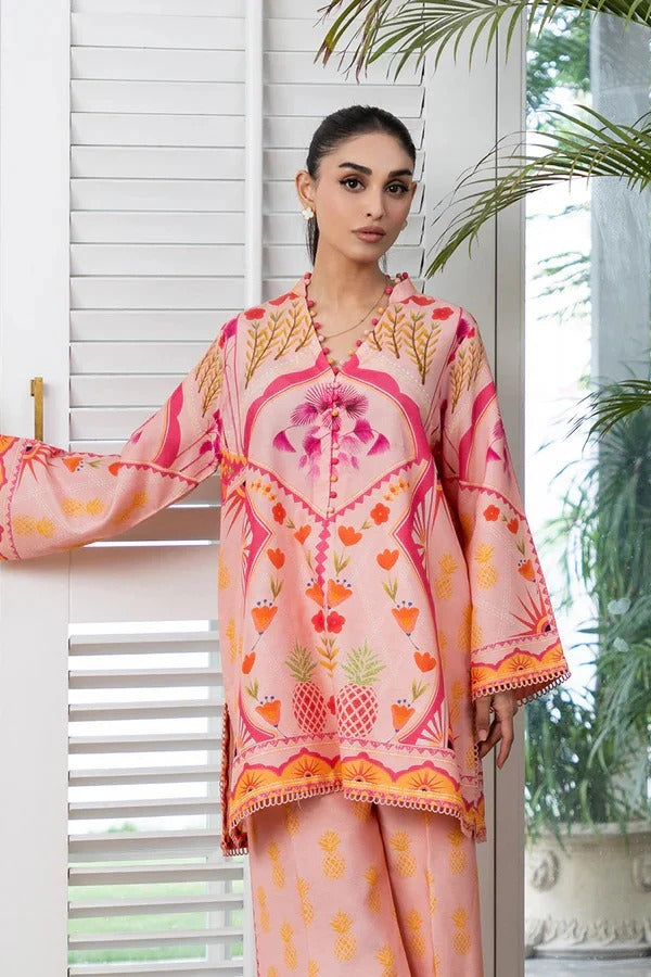 Elegant Digital Muslin Co-ord Set