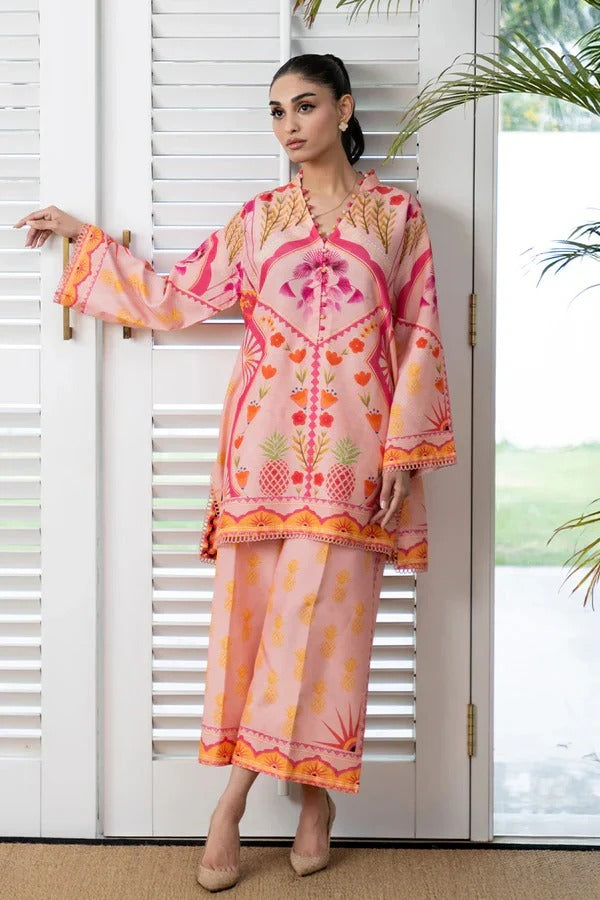 Elegant Digital Muslin Co-ord Set