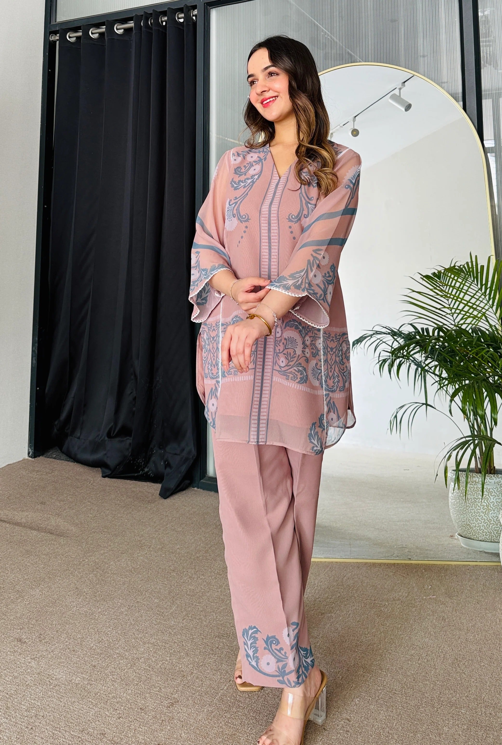 Earthern ZULLA ABSTRACT Tone Co-ord Set