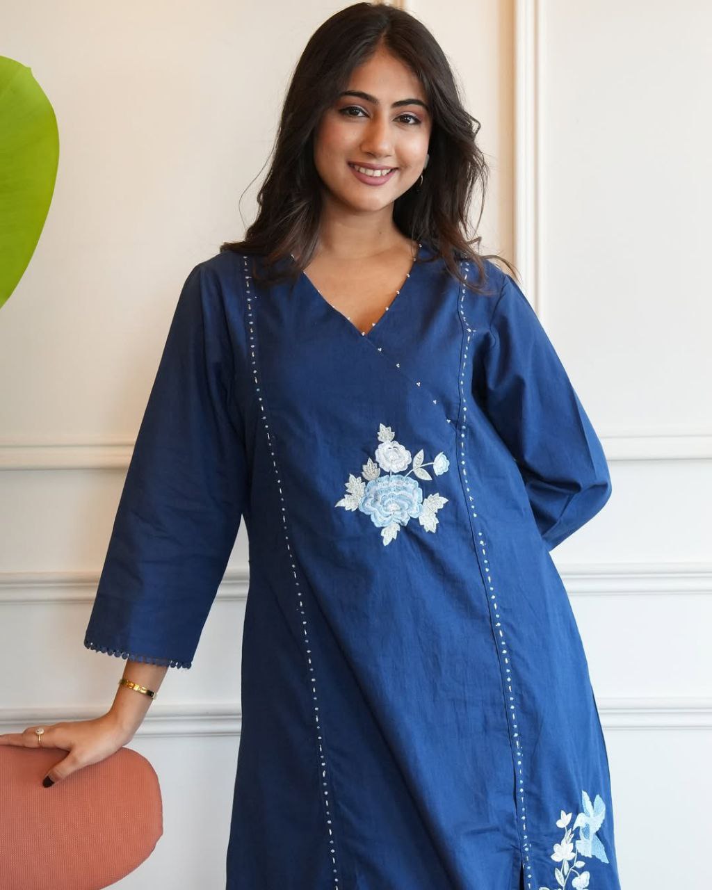 Pure South Cotton Top with pent beautifully decorated designs