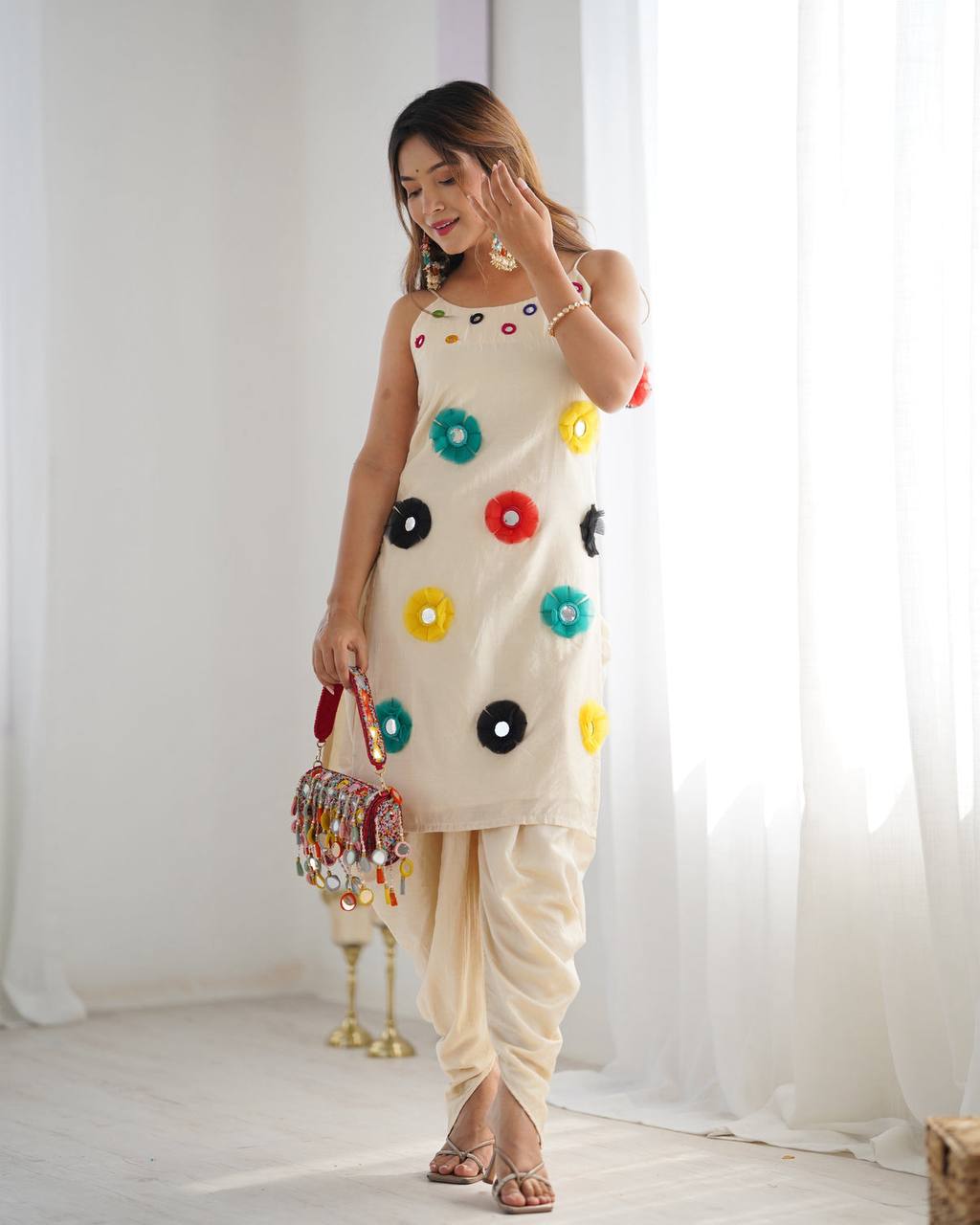 Stylish Ensemble: Includes a well-fitted top and coordinated bottom