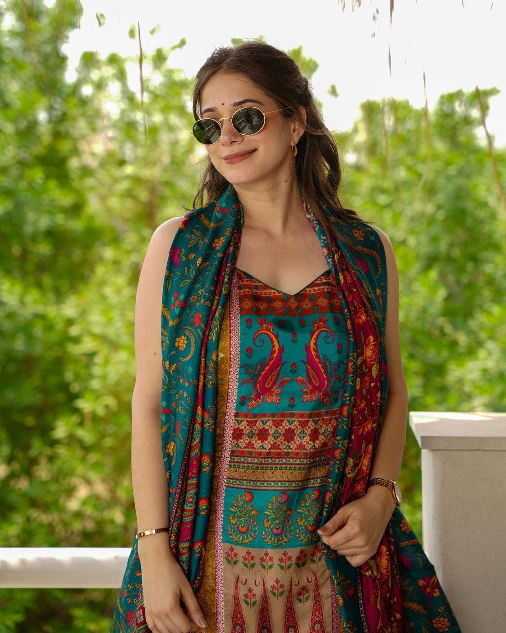 Colorful Beautiful Design Printed Kurta Set