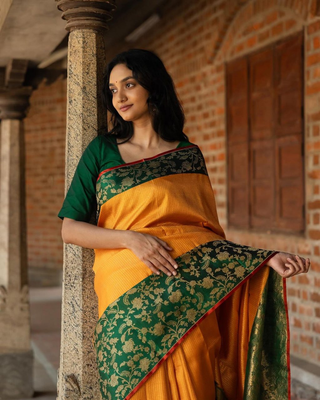 Elegnet And Classy Banarasi Soft Silk Saree