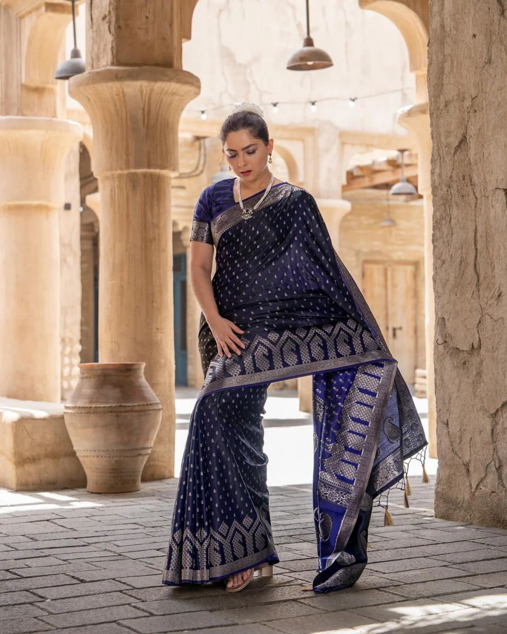 Authentic Banarasi Soft Silk Saree