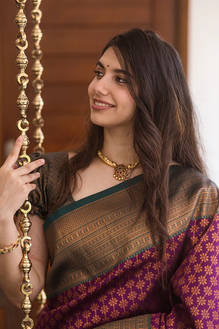 Beautiful Design Banarasi Soft Silk Saree