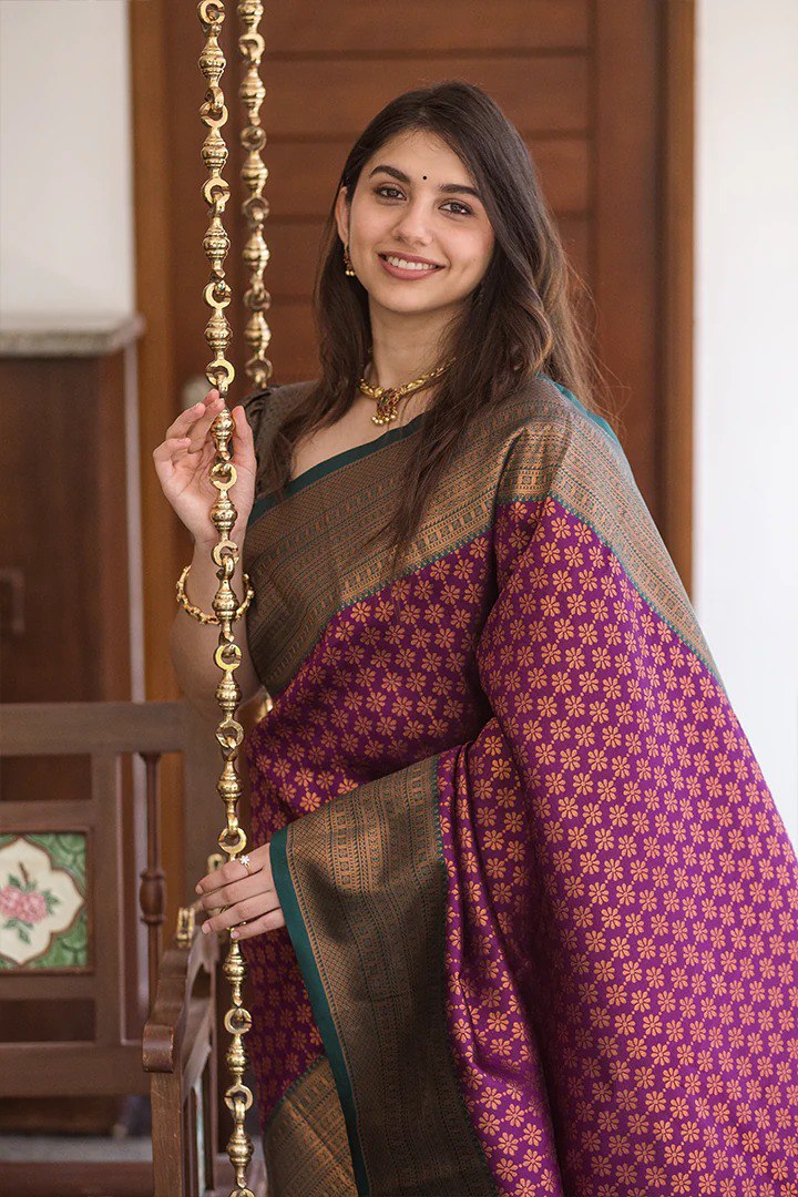Beautiful Design Banarasi Soft Silk Saree