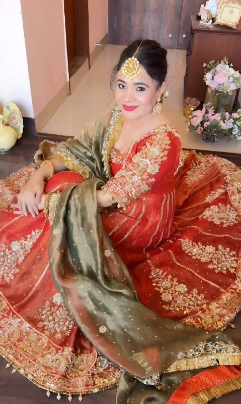 Royal Embroidered Anarkali Gown Set with Dupatta – Festive & Wedding Wear