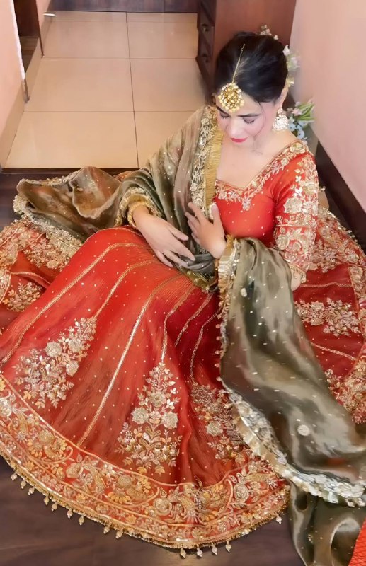 Royal Embroidered Anarkali Gown Set with Dupatta – Festive & Wedding Wear