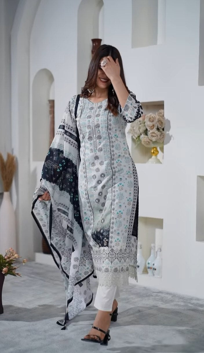Ideal Of Heavy Work And Beautiful Design Kurta Set