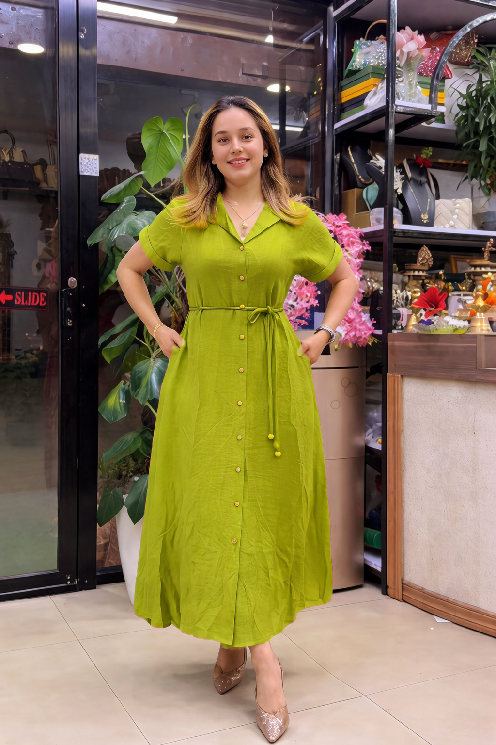Designer Rayon Casual Wear Dress
