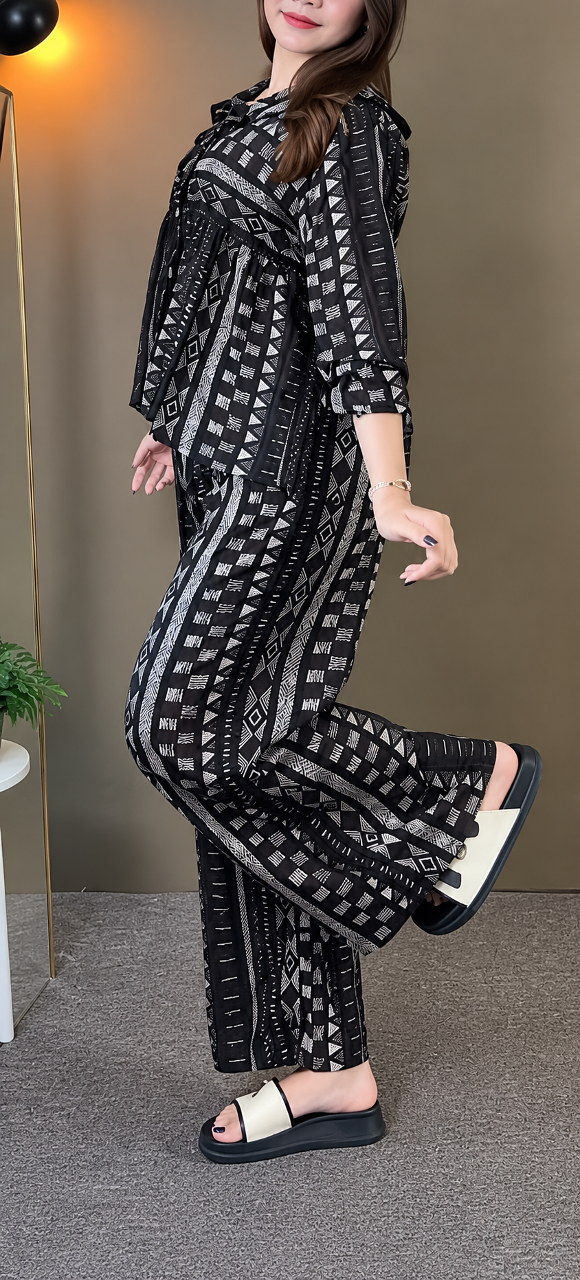 Ebony Geometry Co-ord Set
