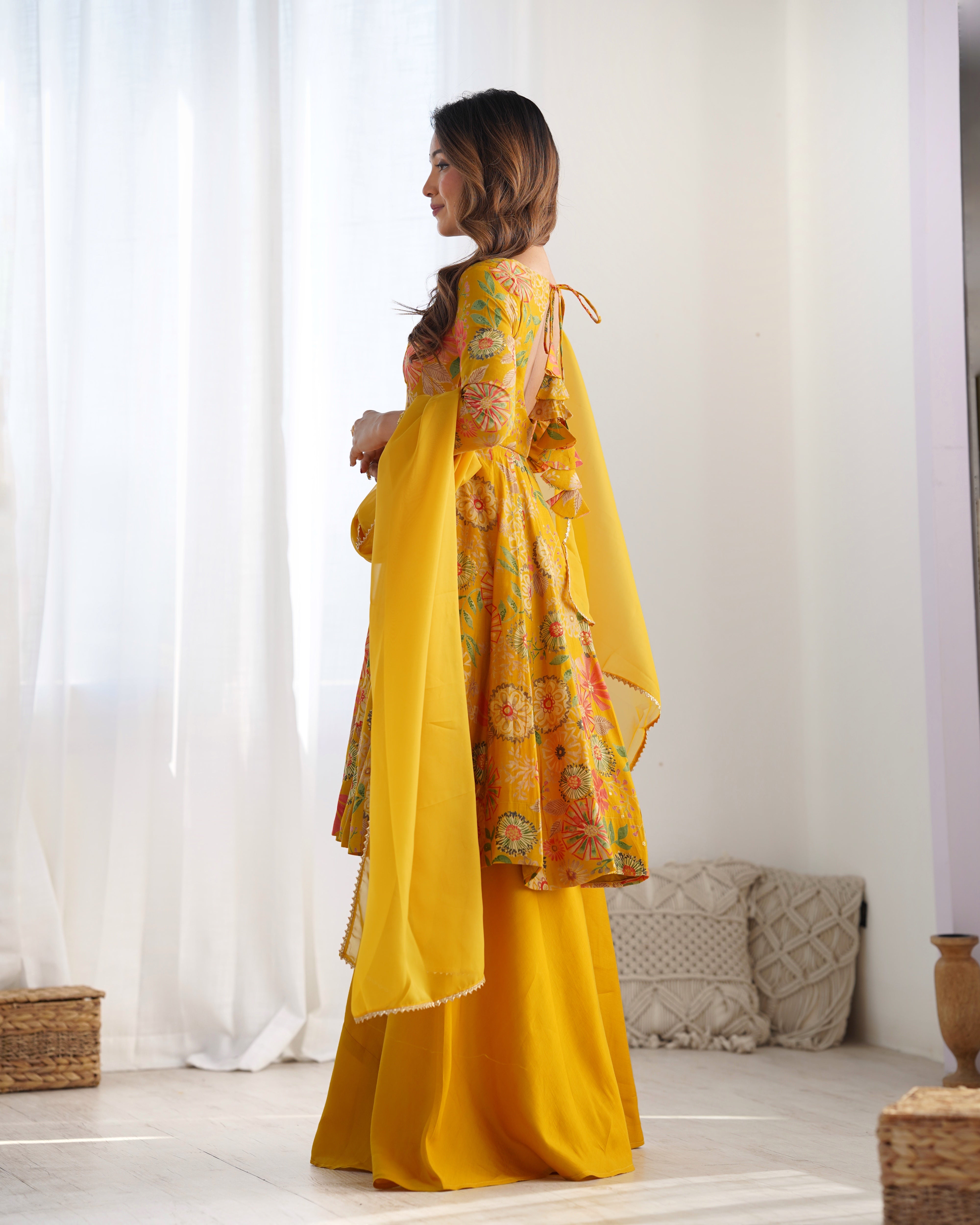 Beautiful Floral Design And Super Kurta Set