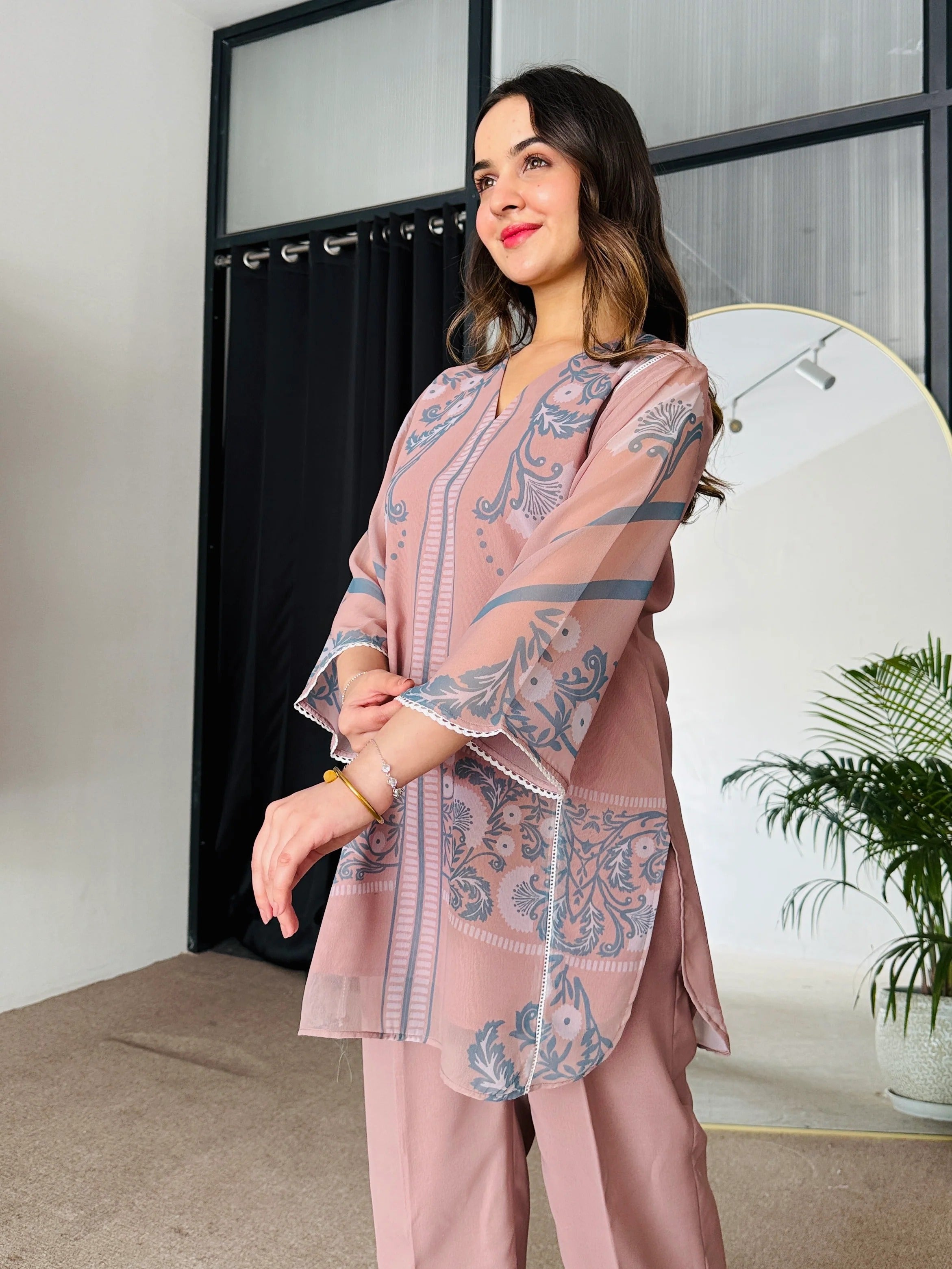 Earthern ZULLA ABSTRACT Tone Co-ord Set