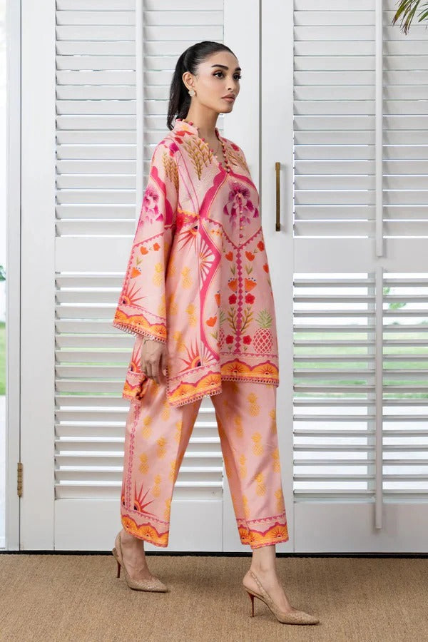 Elegant Digital Muslin Co-ord Set